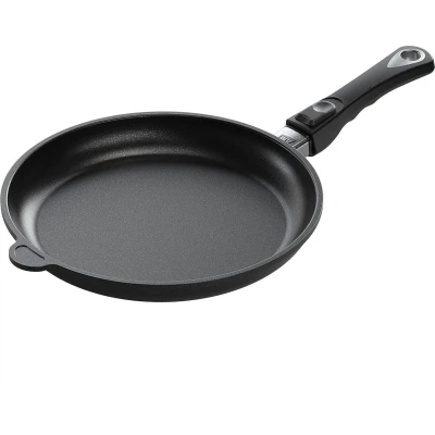 Afbeelding van AMT Gastroguss Koekenpan 24 cm Inductiegeschikt Lotan antiaanbaklaag Handgegoten aluminium...