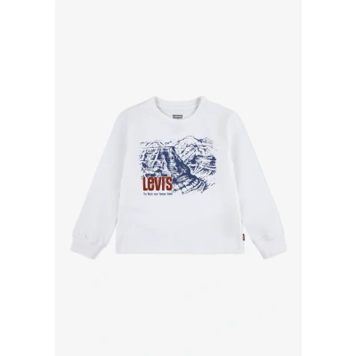 Afbeelding van Levi&#039;s Canyon T shirt met lange mouwen voor kinderen Boy&#039;s 5A Neutral / Egret