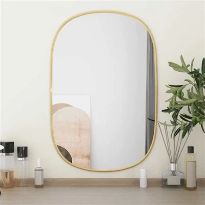 Afbeelding van Wandspiegel 60x40 cm goudkleurig