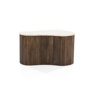 Afbeelding van Eleonora Salontafel Mari Klein Bruin 38,00cm x 47,00cm 70,00cm