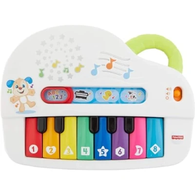 Afbeelding van Fisher Price Mon Piano Rigolo, Engelse versie, voor baby&#039;s vanaf 6 maanden, GFK04