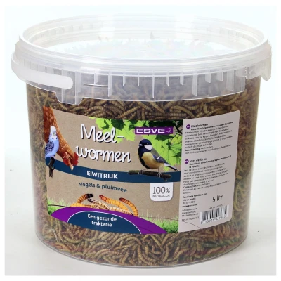 Afbeelding van Esve Meelwormen In Emmer Voer 1.1 kg
