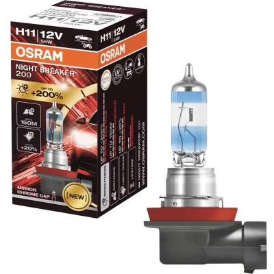 Afbeelding van OSRAM 64211NB200 Gloeilamp, verstraler H11 12V 55W AUDI: A4 B8 Avant, A3 Sportback, A6 C7 BMW: 5 Saloon, 3 Touring