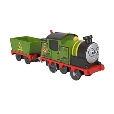 Afbeelding van Thomas Whiff Trein, gemotoriseerde locomotief, werkt op batterijen, met goederenwagen, speelgoed voor kinderen, 3+ jaar, HMC23