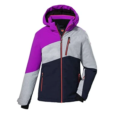 Afbeelding van Killtec Ksw 166 Grls Ski jack met ritssluiting en sneeuwvanger voor meisjes