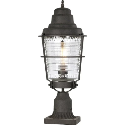 Afbeelding van Kichler Mini LED Tuin Pilaar Chance Harbor 1X E27 Max 60W IP44 (Outdoor) Weathered Zinc