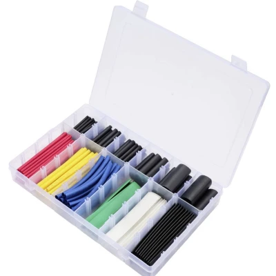 Afbeelding van TRU COMPONENTS TC 13388820 Krimpkous assortiment Rood, Geel, Blauw, Groen, Wit, Zwart Krimpverhouding:2:1, 3:1 190 stuk(s)