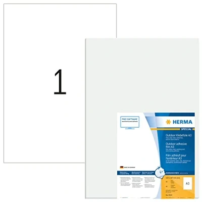 Afbeelding van Etiket HERMA 9544 297x420mm weerbestendig wit 40stuks