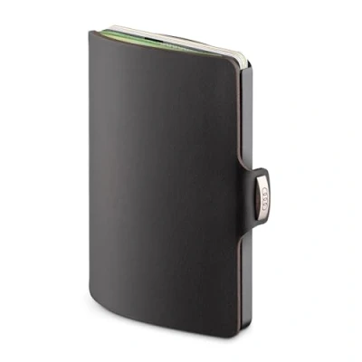 Afbeelding van Audi 3152401300 kaarthouder met geldclip, ringlogo, zwart, 8,8 x 6,5 1,6 cm, klassiek, zwart., Klassiek