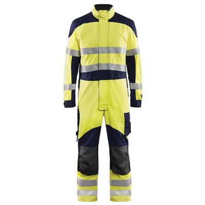 Image de Combinaison multinormes inhérent jaune fluorescent/marine