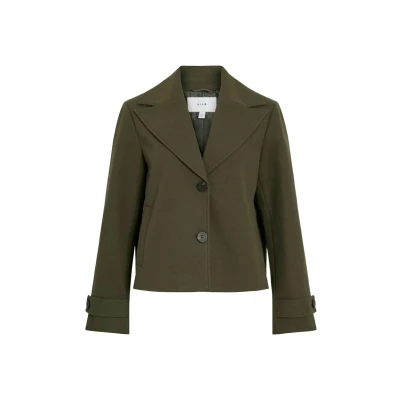 Afbeelding van Vila Jas Visolo L/s Short Jacket/tes 14099249 Deep Depths Dames Maat 34