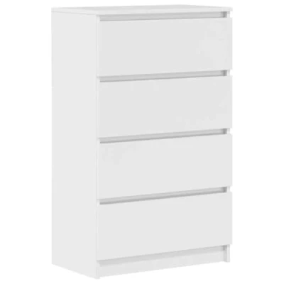 Afbeelding van vidaXL Dressoir wit glanzend 60 x 35 98,5 cm bewerkt hout