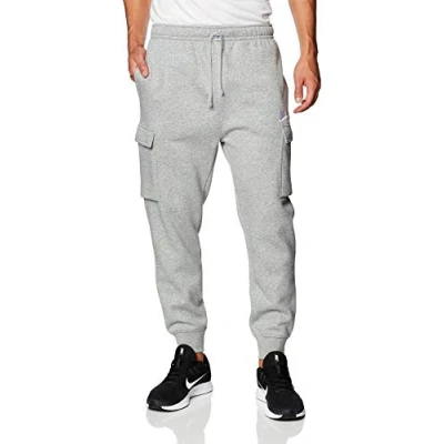 Afbeelding van Nike Sportswear CLUB PANT Cargobroek, Heren, Maat: XXL T, Grey heather/matte silver/white