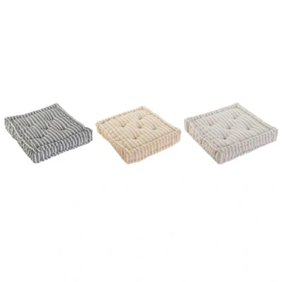 Afbeelding van Kussen Home ESPRIT Geel Beige Mediterrane 56 x 13 cm (3 Stuks)