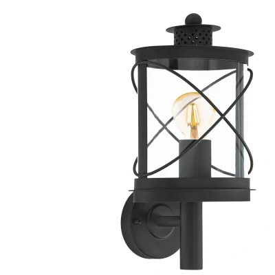 Afbeelding van Hilburn Wandlamp zwart E27 Eglo
