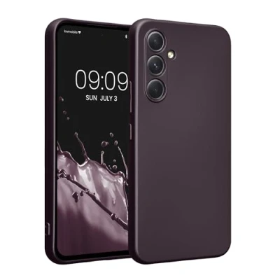 Afbeelding van kwmobile metallic telefoonhoesje van TPU geschikt voor Samsung Galaxy A54 5G Flexible case smartphone In braam