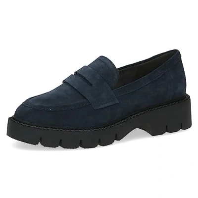Afbeelding van Caprice Instappers, Dames, Maat: 38, Ocean suede Leer