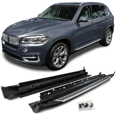 Afbeelding van Treeplanken voor BMW X5 F15 2013 2018 met antislipnoppen