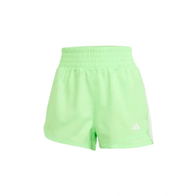 Afbeelding van adidas Performance Pacer Stripes HIGH RISE Korte broeken Lime burst white, Dames, Maat: Sx5&quot;, white