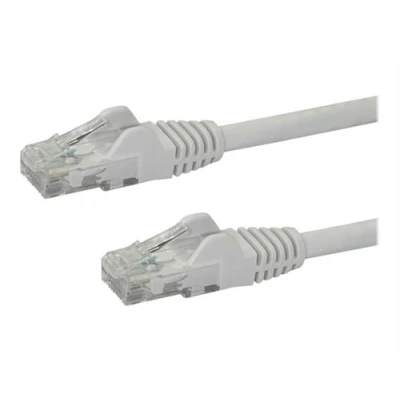 Image de StarTech.com Cable reseau Cat6 UTP sans crochet cordon Ethernet RJ45 anti accroc patch de raccordement 2 m blanc