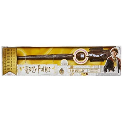 Afbeelding van HARRY POTTER, Ron Weasley Wizard Officiële trainingsstaaf met 11 spreuken lichten en geluiden 8+, 39899