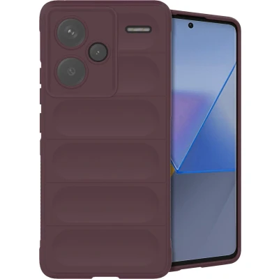 Afbeelding van iMoshion Hoesje Geschikt voor Xiaomi Redmi Note 13 Pro Plus (5G) Siliconen EasyGrip Backcover Aubergine