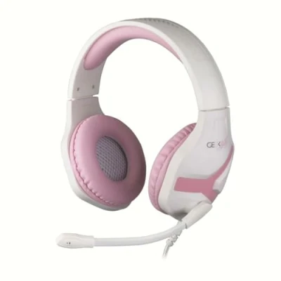 Afbeelding van Konix Geek Girl Crystal Headset Bedraad Hoofdband Gamen Roze, Wit
