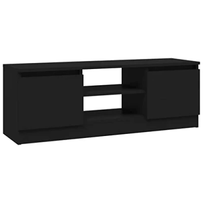 Afbeelding van vidaXL TV kast met deur, zwart, 102 x 30 36 cm
