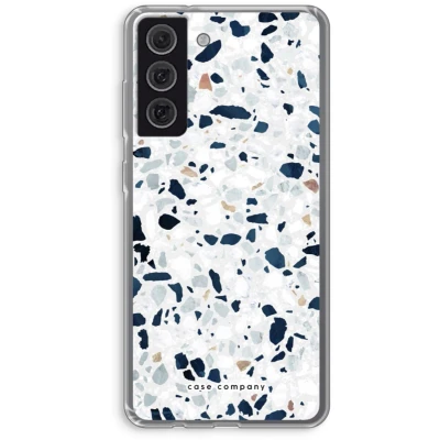 Afbeelding van Case Company® hoesje geschikt voor Samsung Galaxy S21 FE Terrazzo N1 Soft Cover Telefoonhoesje Bescherming aan alle Kanten en Schermrand