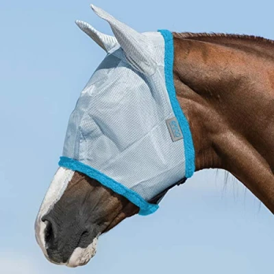 Afbeelding van Amigo Flymask BabyBlue/ElecBlue Pony
