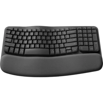Afbeelding van Logitech Wave Keys for Business toetsenbord Kantoor RF draadloos + Bluetooth QWERTZ Duits Grafiet