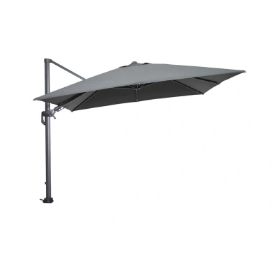 Afbeelding van Hawaii Lumen parasol 300x300 carbon black/Taupe Polyester Garden Impressions