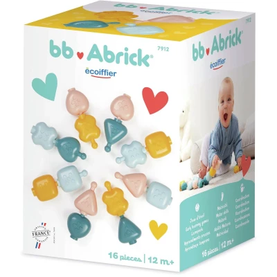 Afbeelding van Abrick Motoriekkralen Bouwspeelset, 16dlg.