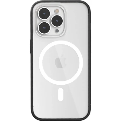 Afbeelding van Woodcessories clear Case bio MagSafe geschikt voor iPhone 14 Pro Max gemaakt van materialen en draadloos laden Black