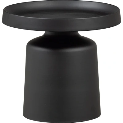 Afbeelding van WOOOD bijzettafel Peer Metaal Zwart 45Ø49 cm