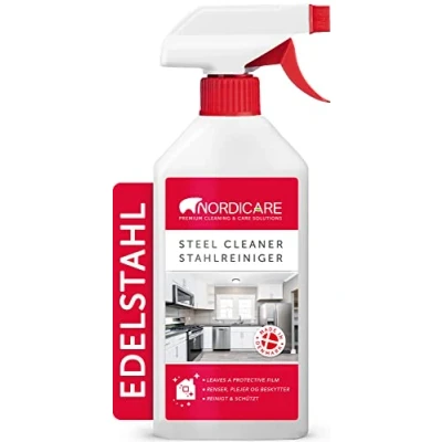 Afbeelding van Nordicare RVS reiniger (500ml) onderhoudsspray voor effectieve reiniging Lost vet en onzuiverheden op Professionele reiniger, geanodiseerd