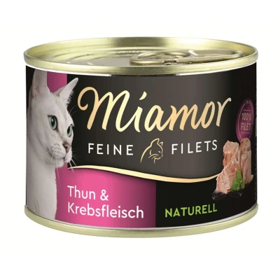 Afbeelding van Miamor Fijne filets naturel blik 12x156g Tonijn &amp; krab