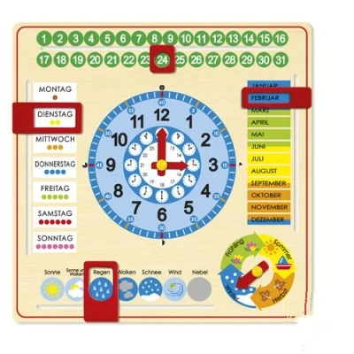 Image de Horloge Calendrier allemand grande taille Goula