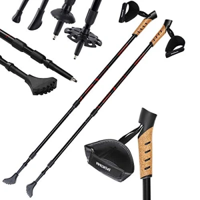 Afbeelding van Sportana Nordic Walking stokken rood