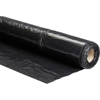 Afbeelding van Foliefol bouwfolie T200 zwart 50 x 6 meter 0.045 mm dik PEF10250 0320