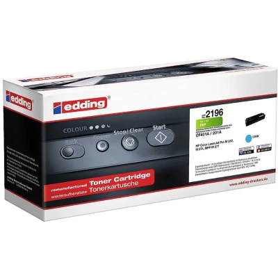Afbeelding van Edding EDD 2196 Toner vervangt HP 201A (CF401A) Cyaan 1400 bladzijden Compatibel