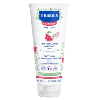 Afbeelding van Mustela Bébé Hydraterende en Verzachtende Melk 200ml