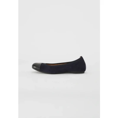 Afbeelding van Gabor Ballerina&#039;s, Dames, Maat: 41, Atlantik/schwarz Veloursleer