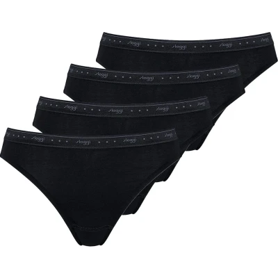 Afbeelding van Sloggi 4ER PACK Slip, Dames, Maat: 48, Schwarz