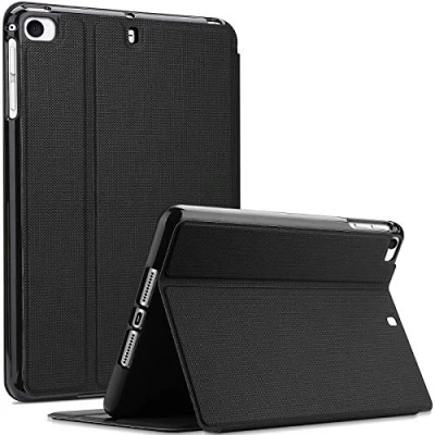 Afbeelding van ProCase Hoes voor iPad Mini 5 (A2133 A2124 A2126 A2125), 4/3/2/1(A1432 A1454 A1455 A1489 A1490 A1491 A1538 A1550 A1599 A16600), beschermhoes Valbescherming, stabiele magneetklep, zwart