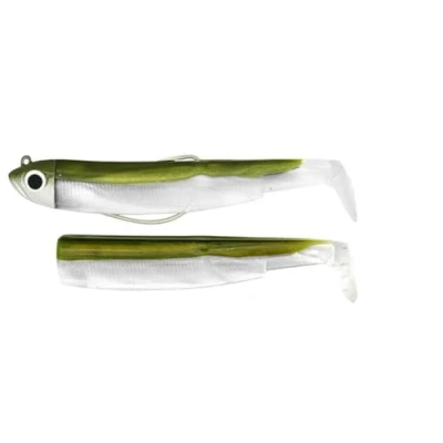 Afbeelding van Fiiish Black Minnow Combo Shore No.2 (9cm) 5gr Khaki (1pc) incl. extra body Shad