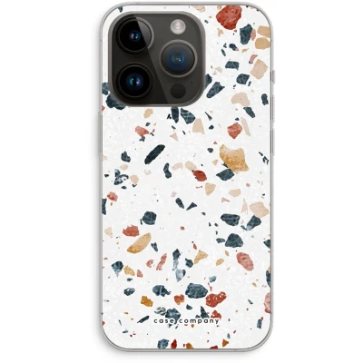 Afbeelding van Case Company® hoesje geschikt voor iPhone 14 Pro Terrazzo N4 Soft Cover Telefoonhoesje Bescherming aan alle Kanten en Schermrand