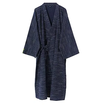 Afbeelding van Japanse kimono voor heren dubbel katoenen gaas jurk grote maat Zen kleding Taoïstische kleding, kleur 15, XL, Color15