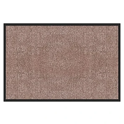 Afbeelding van etm Antislip en reinigende deurmat voor thuis op het werk, machinewasbaar, stofcontrole, beige/roze, 60 x 90 cm