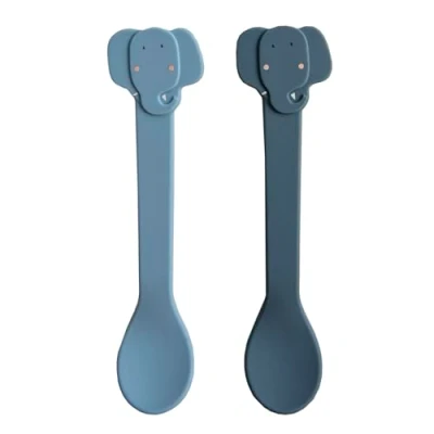 Afbeelding van Trixie Silicone lepel 2 pack Mrs. Elephant